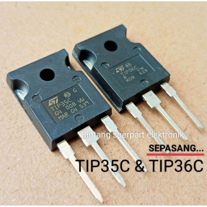 Jual (SATU SET) TIP35C TIP36C TRANSISTOR TIP 35C TIP 36C RRT II CHINA ...