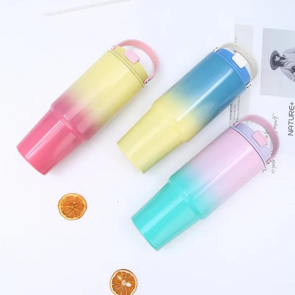 Jual TERMOS PLUS TUMBLER SERBAGUNA WARNA PELANGI KAPASITAS 900ML DAN ...