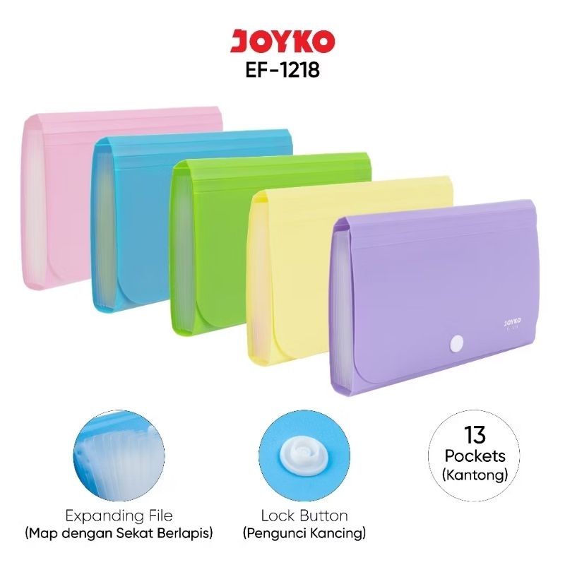 Jual EXPANDING FILE MAP FILE JOYKO EF-1218 GIRO 13 POCKET | MAP ...