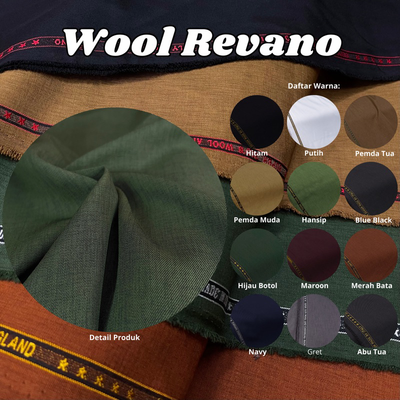 Jual Kain Semi Wool Toronto Revano - Bahan Semi Wool Berserat Adem ...
