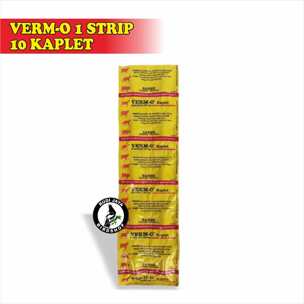 Jual VERM-O VERM O 1 STRIP 10 KAPLET SANBE OBAT CACING HEWAN TERNAK ...