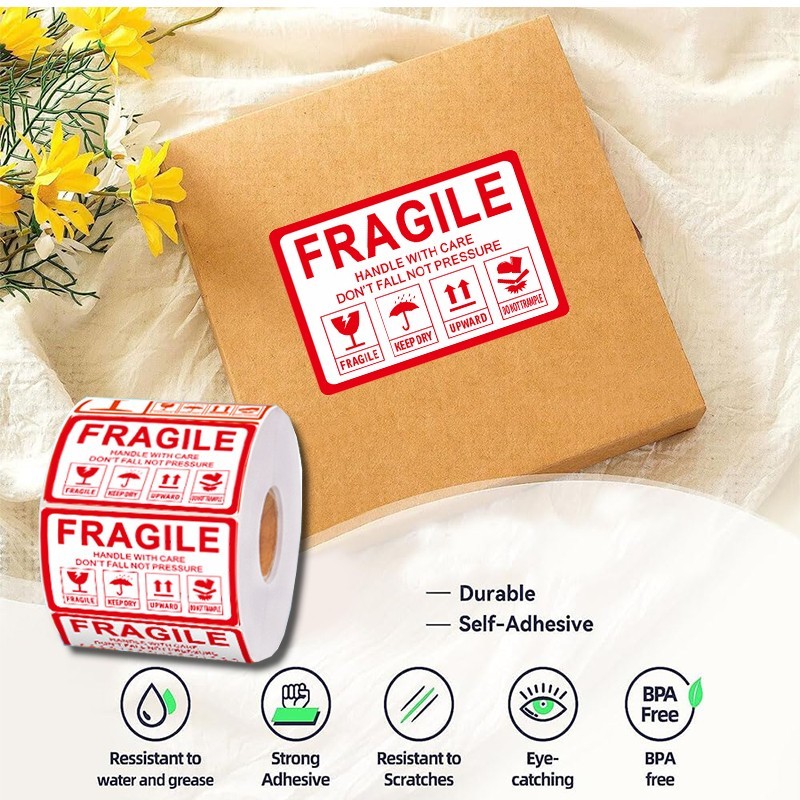 Jual 1000 Pcs Fragile Sticker Sticker Fragile Label Sticker Fragile ...