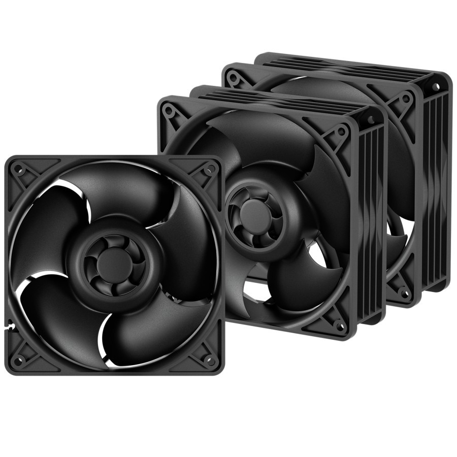 Jual ARCTIC S12038-4K TRIPLE FAN PACK 120MM SERVER RACK CASE FAN CASING ...