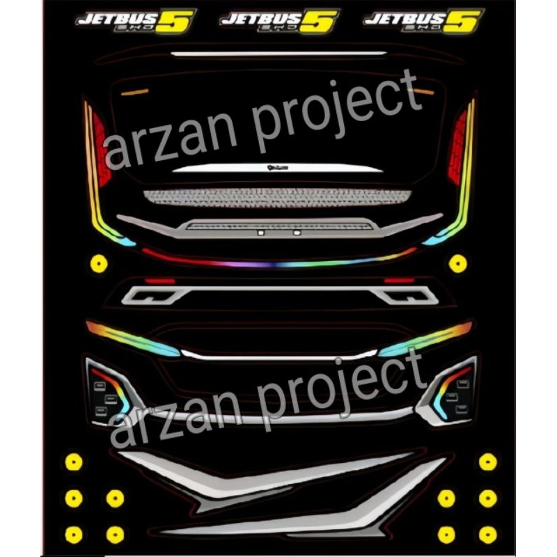 Jual stiker bus jetbus 5 sudah cutting | Shopee Indonesia