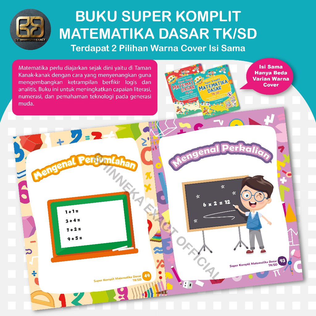 Jual Buku Super Komplit Matematika Dasar Anak TK/SD | Shopee Indonesia