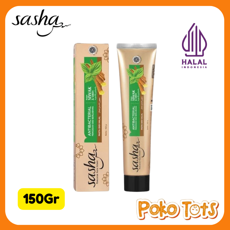 Jual Sasha Toothpaste Antibacterial Siwak 150gr Pasta Gigi Whitening ...