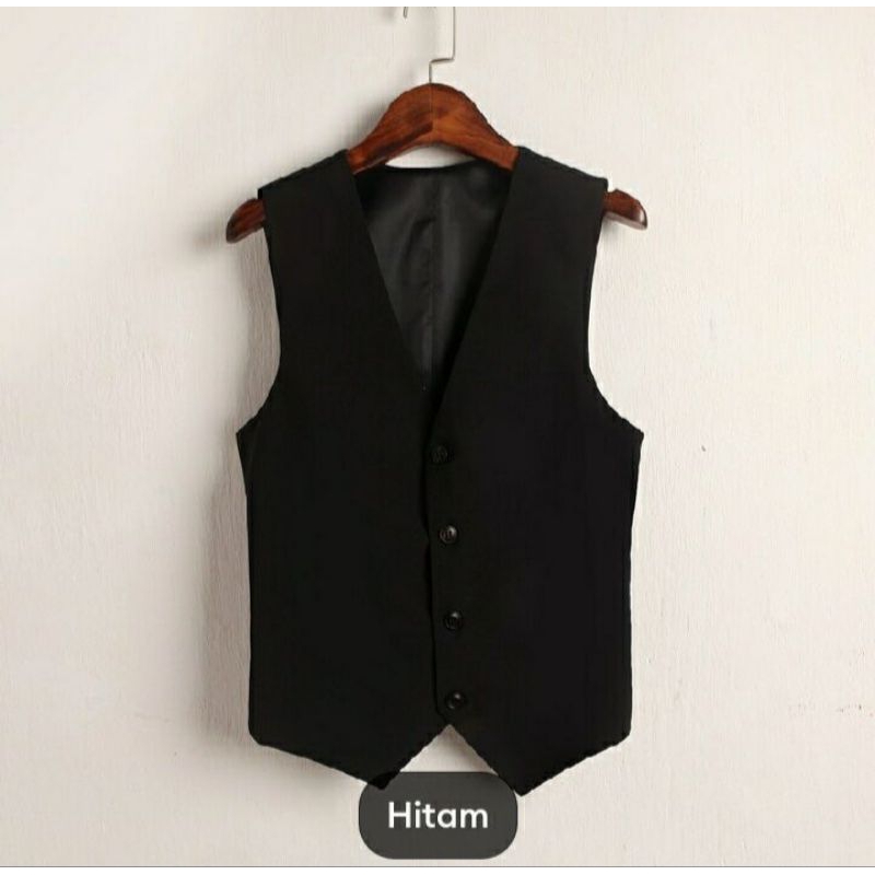 Jual Vest Atasan Basic Top Rompi V-neck Sleeveless Wanita Bahan Nyaman ...