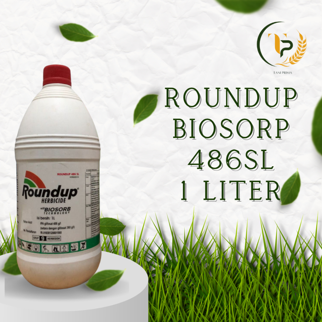 Jual Herbisida Roundup 486SL 1 Liter Obat Pembasmi Rumput Liar ...