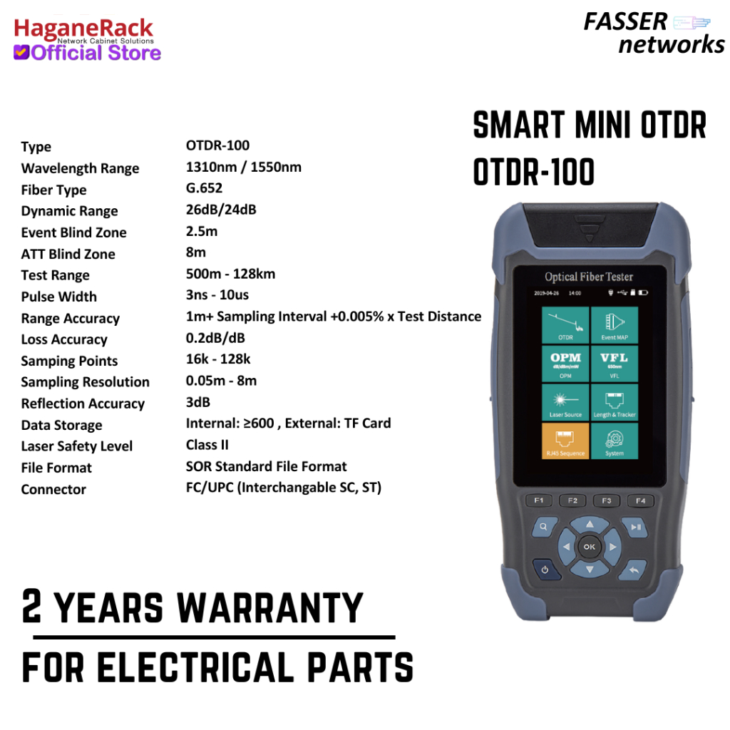Jual Smart Mini OTDR Optical Time Domain Reflectometer Fiber Optik OTDR ...