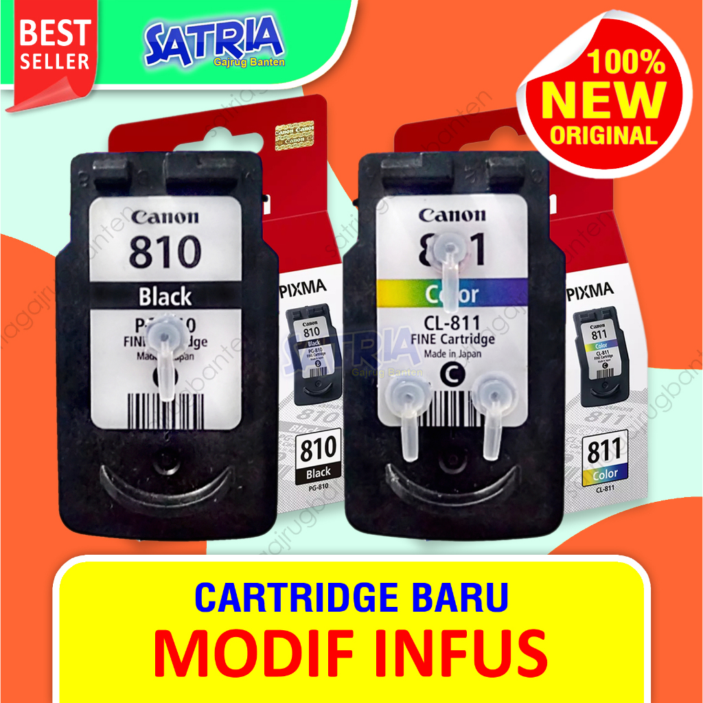 Jual Catridge BARU Canon 810 811 Mode Modif Infus Cartridge Tinta PG ...