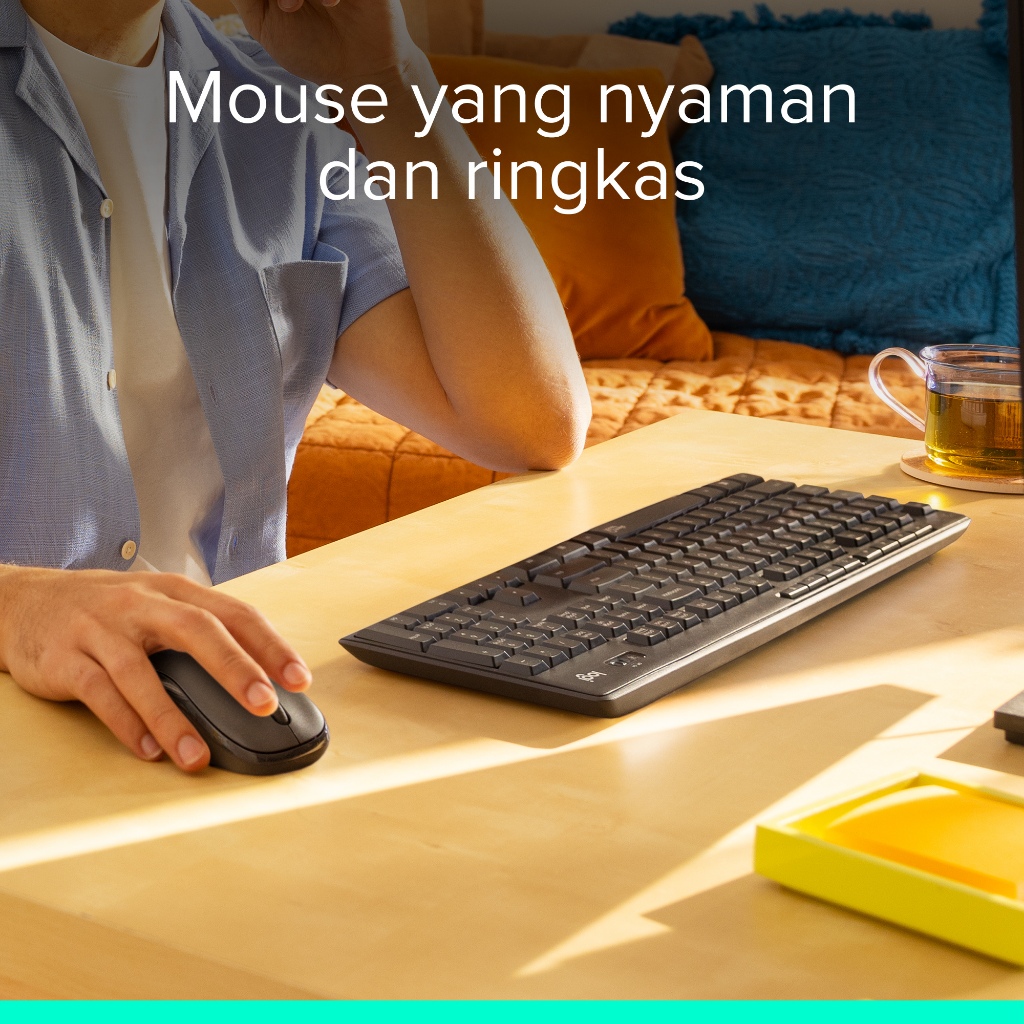 Logitech MK295 Combo Keyboard dan Mouse Wireless Silent dengan Tombol Multimedia (5)