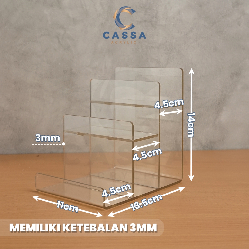 Jual Stand Display Rak Organizer 3 Tingkat Tempat Makeup Serbaguna ...