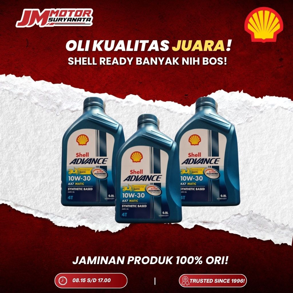 Jual SHELL AX7 MATIC 10W-30 0.8L/800ML | Shopee Indonesia