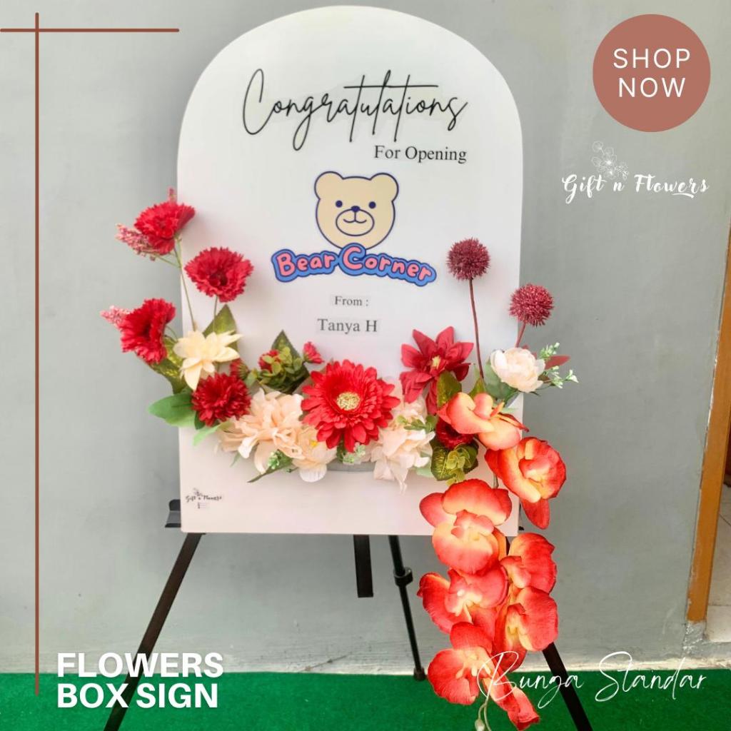 Jual Paket Komplit Flowers Box Sign 60x80cm / Papan Bunga Wisuda ...