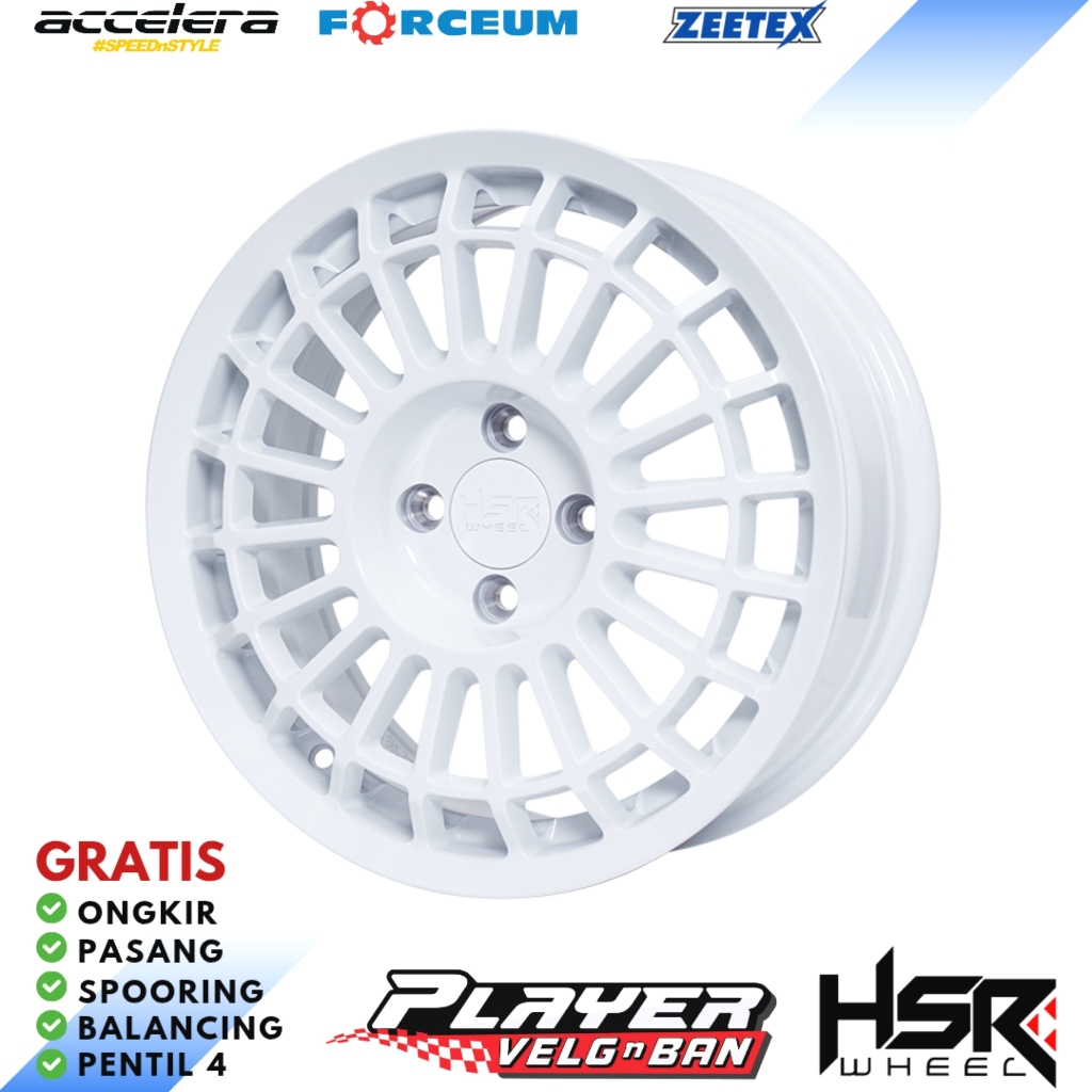 Jual VELG MOBIL RALLY LOOK R16 PCD 4X100 UNTUK AERIO IGNIS SWIFT BRIO ...