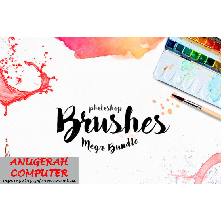 Jual Photoshop brushes mega bundle 2025 Photo & design sofware | Shopee ...
