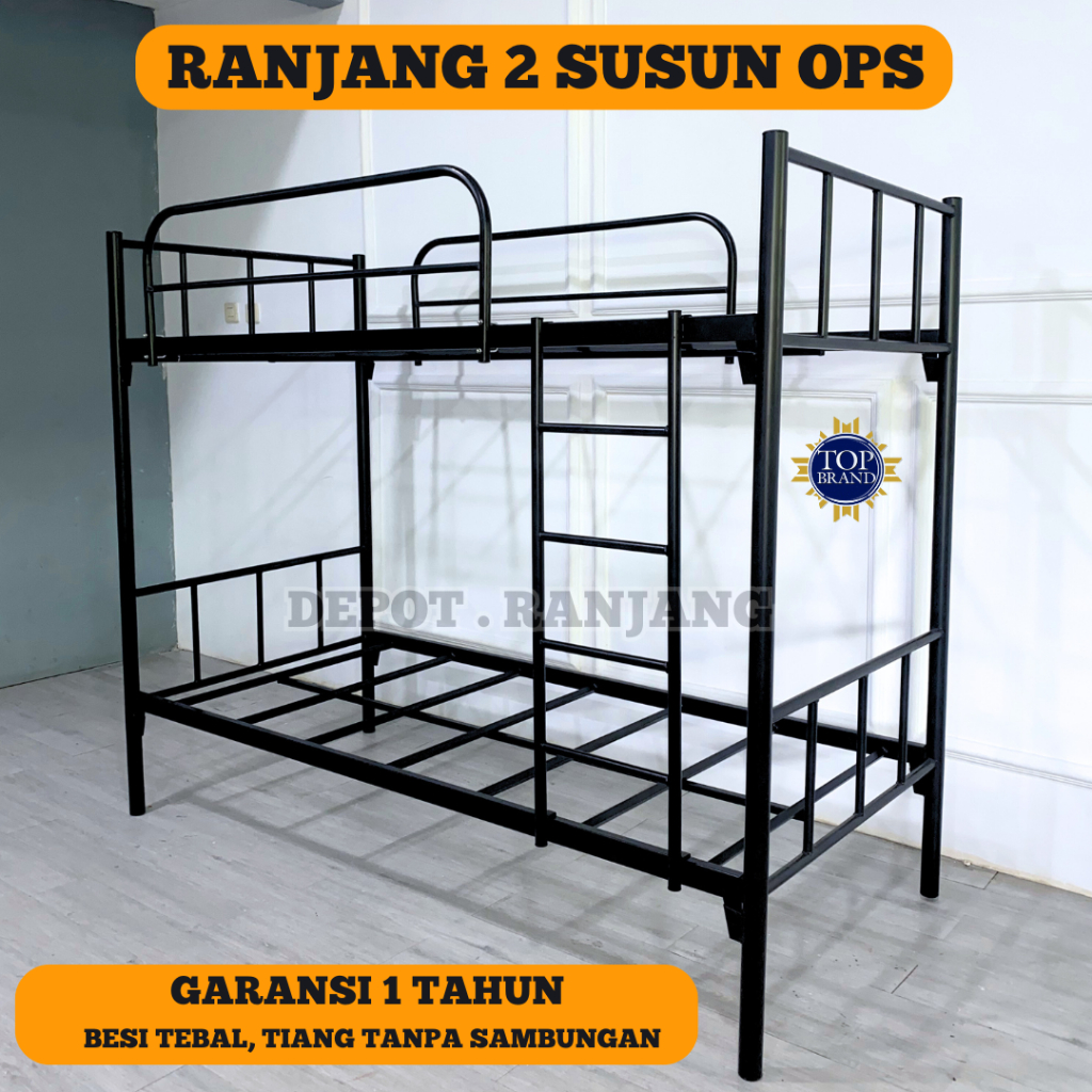 Jual Bunkbed Ranjang Besi Tingkat Ranjang Susun Ranjang Sorong Tarik