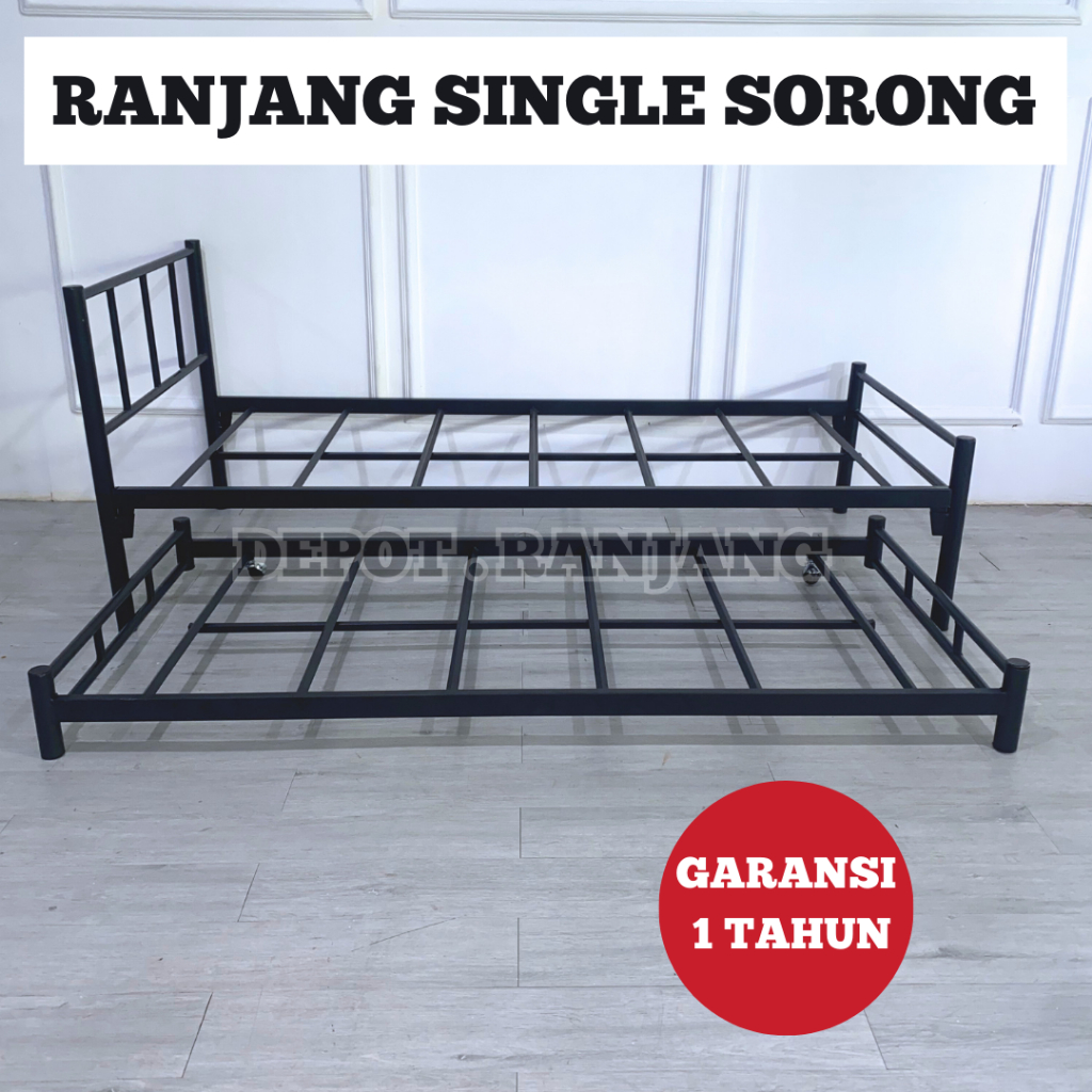 Jual Ranjang Susun Sorong Tarik Besi Ranjang Tingkat Bunk Bed Sorong