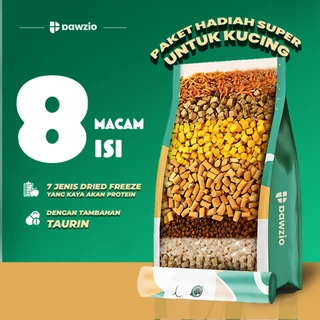 PAWZIO MIXED FREEZE - DRIED PREMIUM CAT FOOD 1KG dengan tambahan khusus TAURIN & LECITHIN