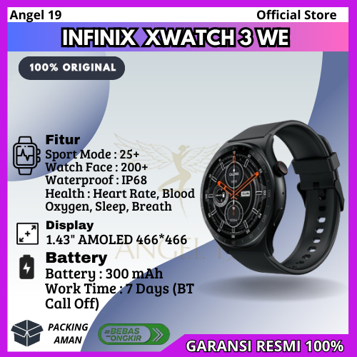 Jual INFINIX SMART WATCH XW3E WEARABLE GARANSI RESMI INFINIX | Shopee ...