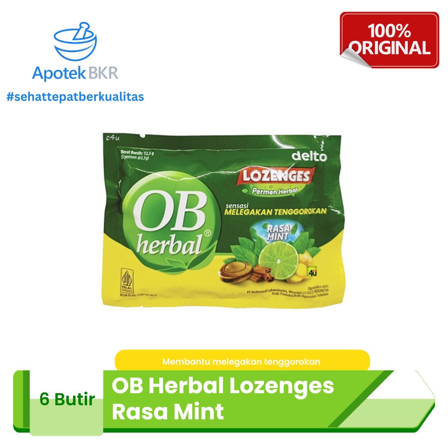 Jual Ob Herbal Permen Rasa Mint Isi 5 Tablet | Shopee Indonesia