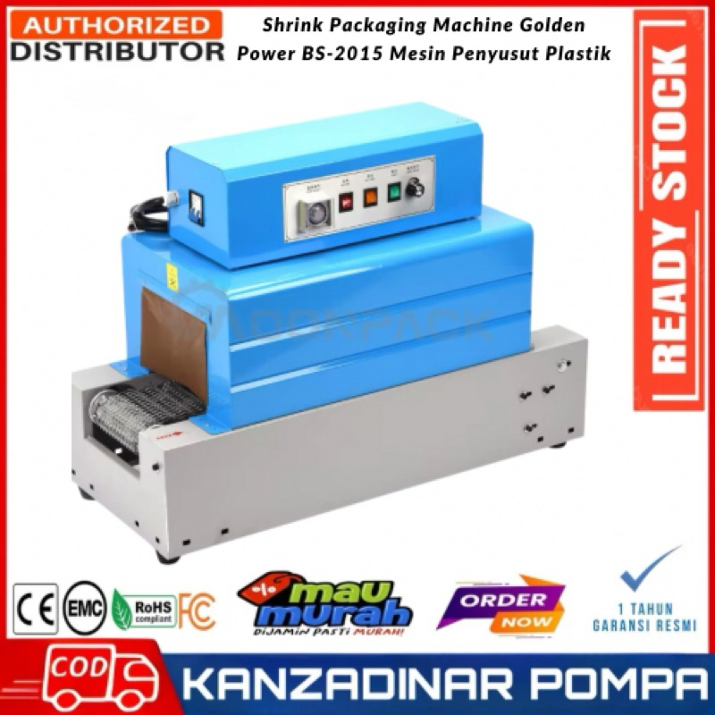 Jual Shrink Packaging Machine Golden Power BS-2015 Mesin Penyusut ...