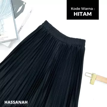 Rok Plisket Wanita Hyget Premium Adem Tidak Nerawang Fit All Size