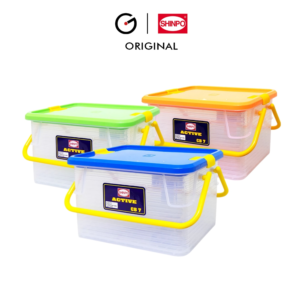 Jual SHINPO Kotak Penyimpanan Kontainer Plastik 7 L Active Container ...