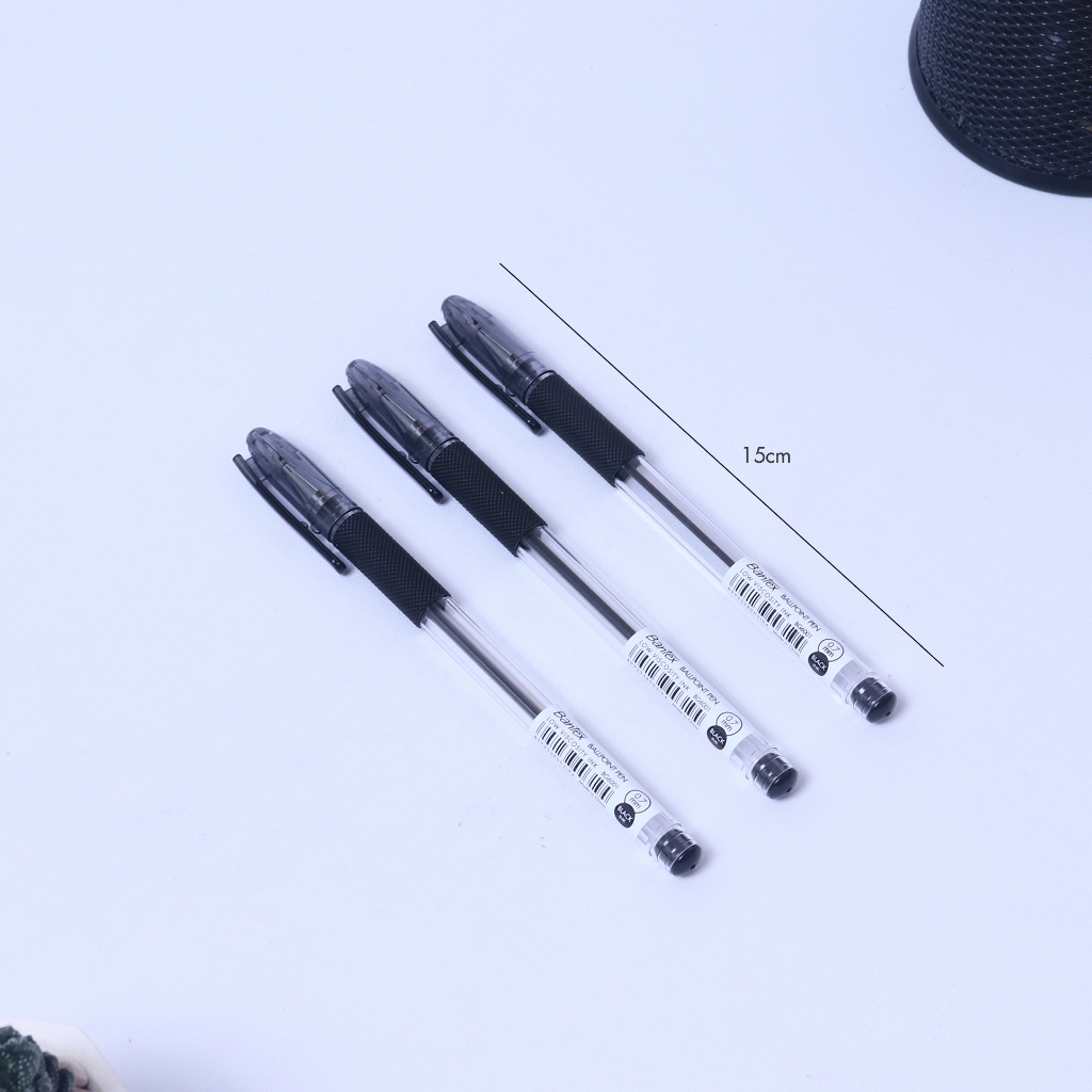 Bantex Pulpen 0.7 mm Ballpoint Ball Pen Tinta Hitam Viskositas Rendah Pegangan Karet Lembut (1 Pack Isi 3 Pcs) BG6011 (2)