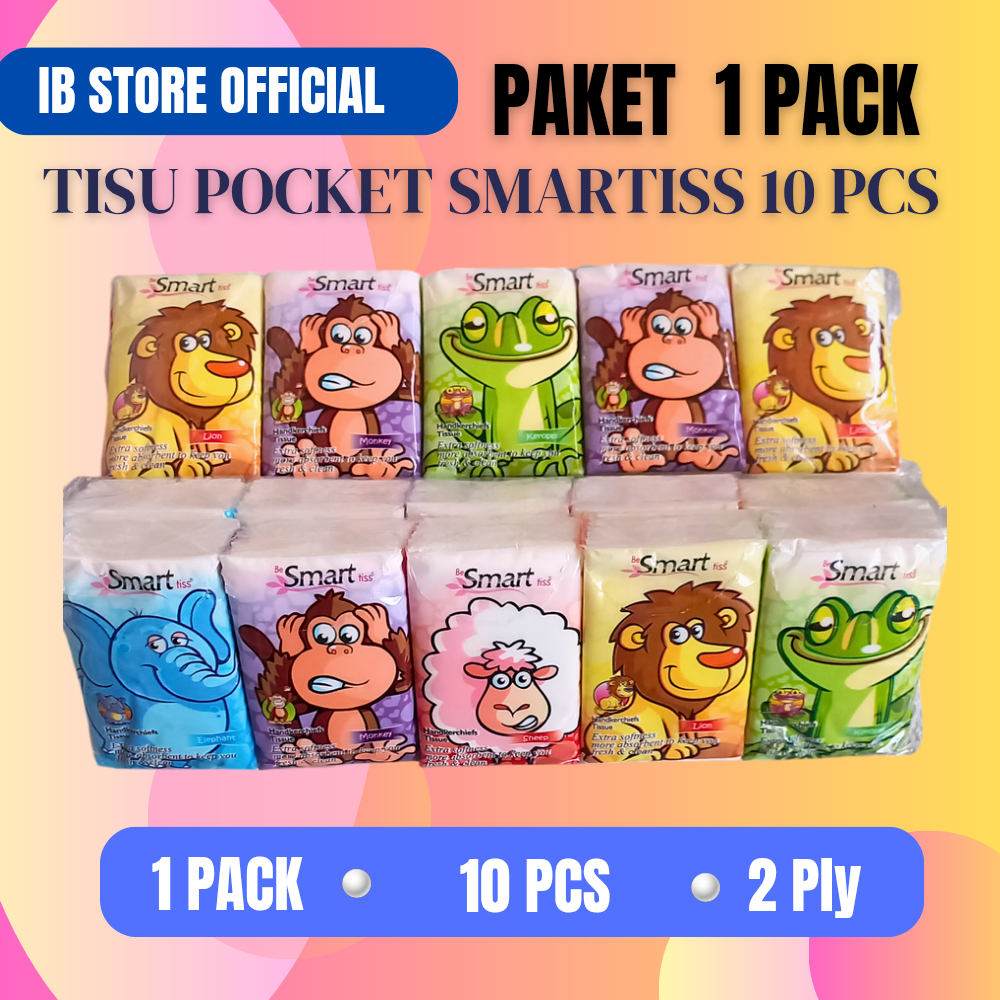Jual Tissue Pocket Tisu Saku Travel Smartiss 1 pack isi 10 pcs PROMO ...