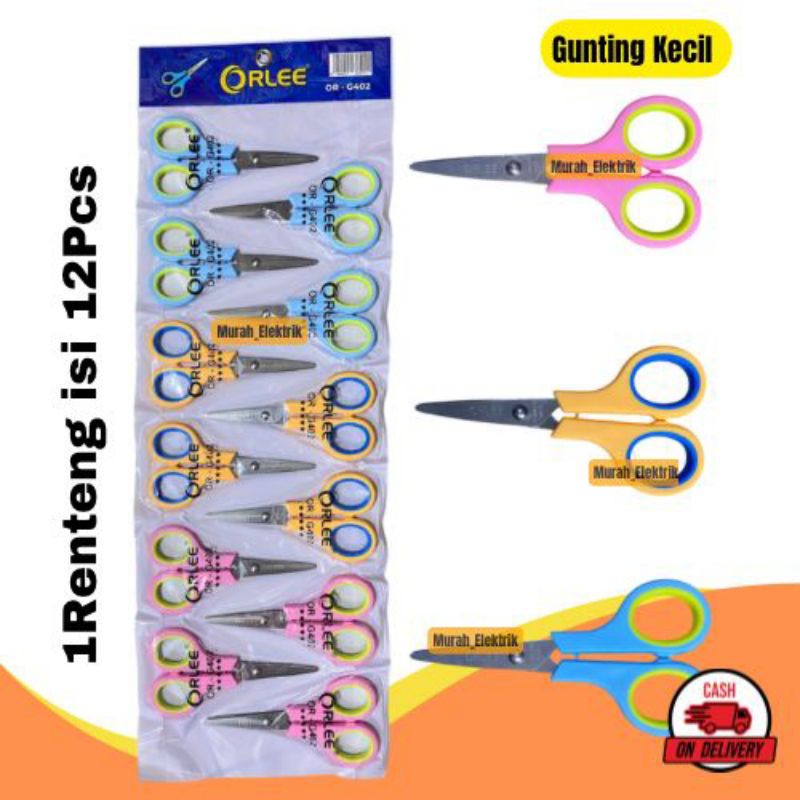 Jual Paket Gunting Kecil Stainless Tajam Gunting Kecil Warna Warni ...