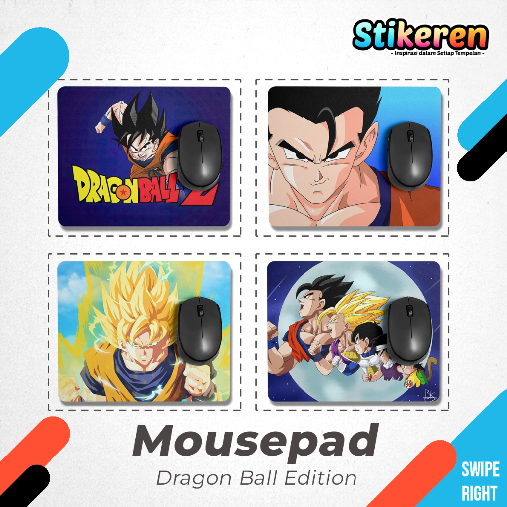 Jual Mousepad Custom Dragon Ball Anime Manga Edition Premium 18x22cm ...