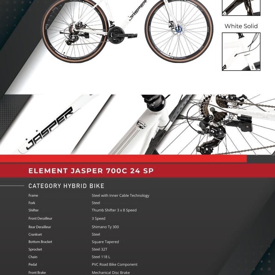 Jual SEPEDA HYBRID 700 ELEMENT JASPER 24 SPEED | Shopee Indonesia