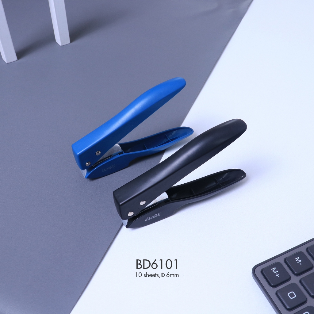 Bantex Pembolong Kertas 1 Lubang / Punch / Perforator Kapasitas 10 Lembar BD6101 (2)