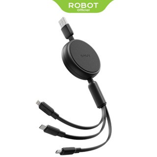 Jual ROBOT RAS01 Kabel Data 3 In 1 Retractable 3.5 A Kabel Charger ...