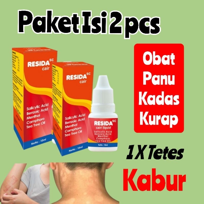 Jual ( isi 2 pcs ) Resida Cair Original Pengganti Kalpanax Untuk Panu ...