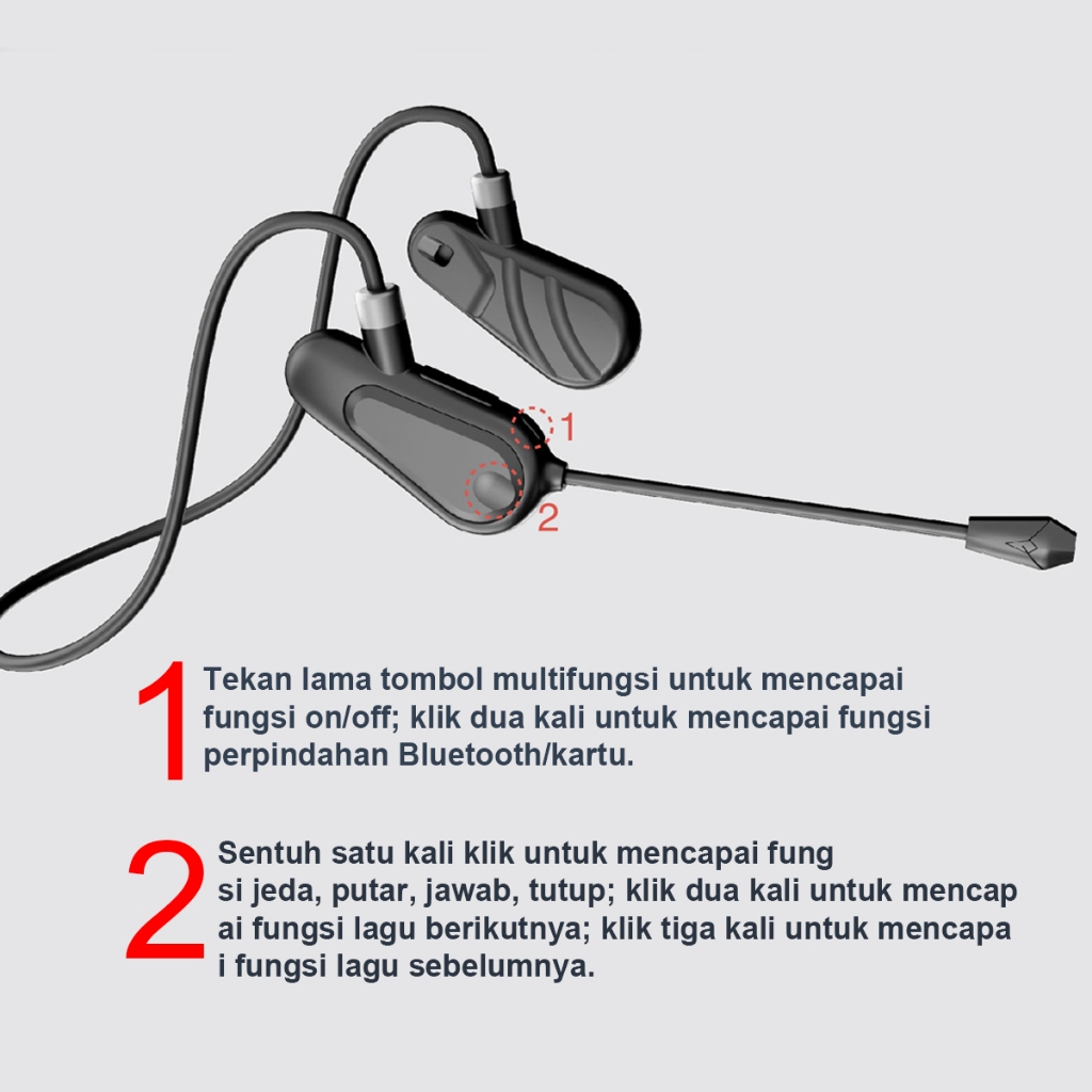 Jual XIBTER SL60 Intercom Headset Helm Bluetooth Motor Sepeda HeadPhone ...
