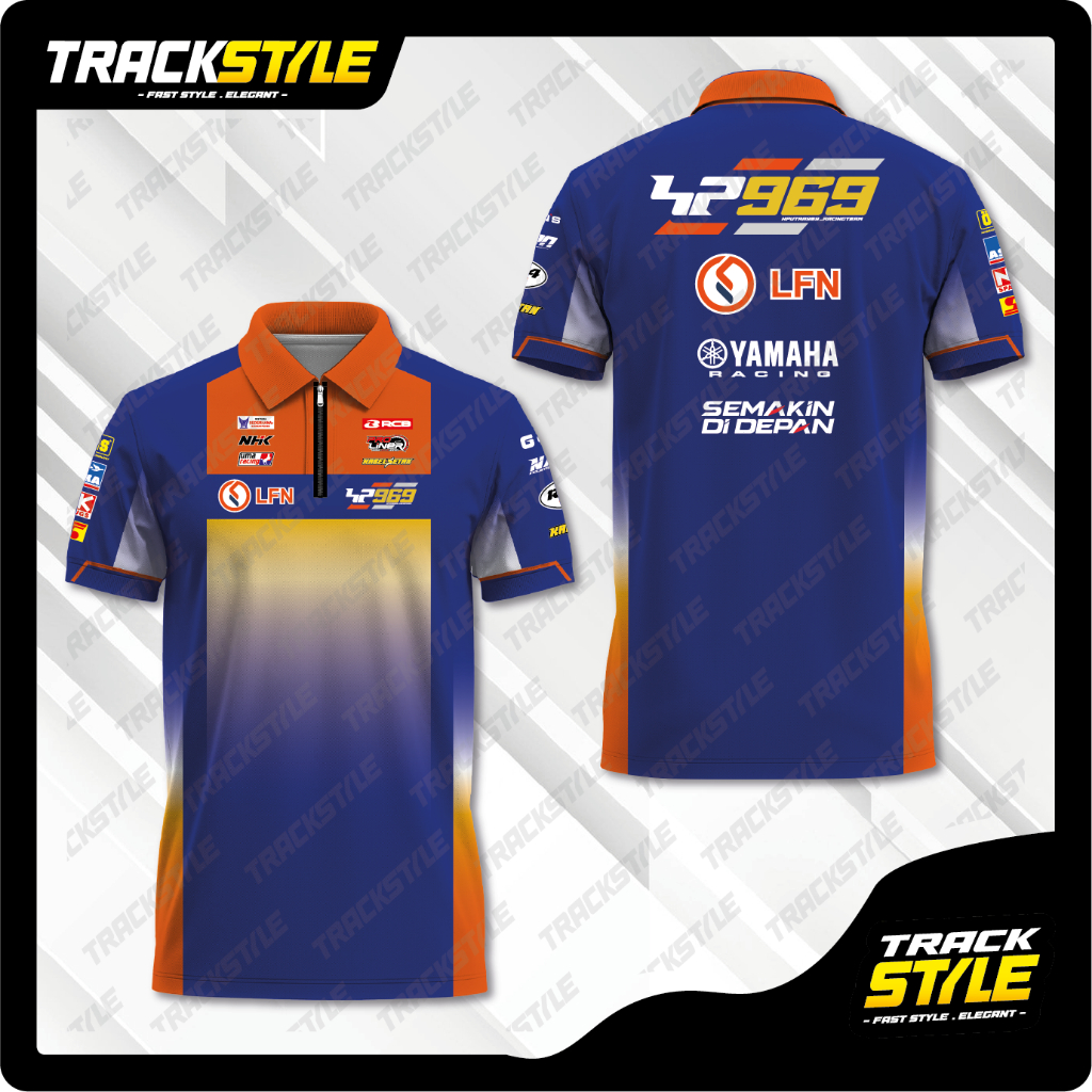 Jual TrackStyle Jersey Polo Kaos Yamaha LFN HP969 Racing Team Road Race ...