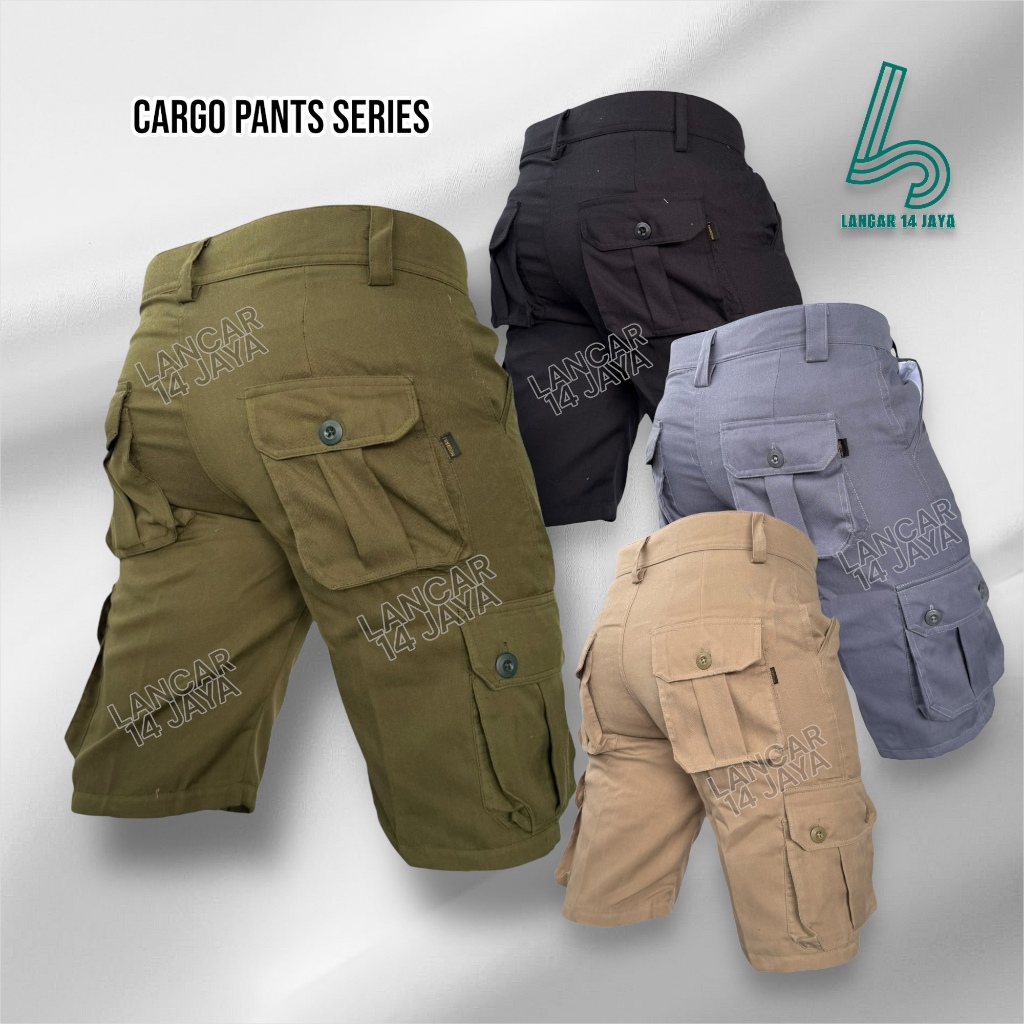 Jual Celana Cargo Panjang Pria Dewasa Kimpol Army Hitam Kain Tebal ...