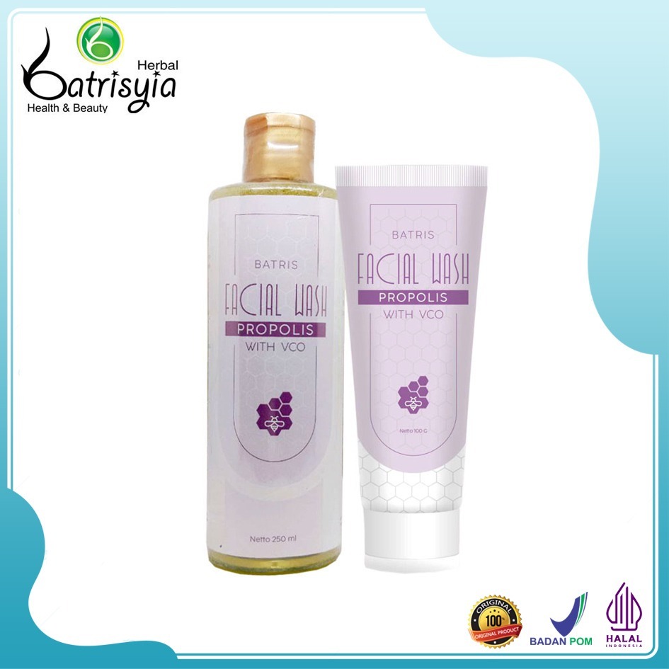 Batrisyia Herbal Propolis Facial Wash Sabun Wajah Semua Jenis Kulit