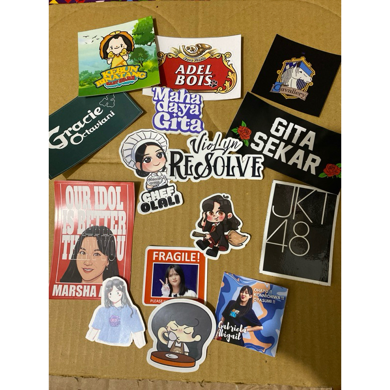 Jual STIKER PERJEKETIAN JKT48 FANMADE FANBASE | Shopee Indonesia