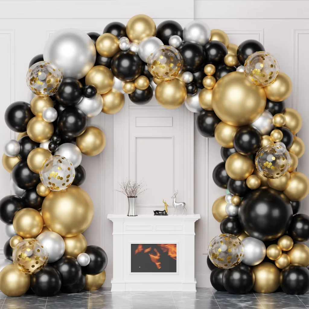 Set Dekorasi Karangan Bunga Balon Dekorasi Pesta Ulang Tahun Lengkungan Berdiri Pernikahan Dekorasi Baby Shower Latex Balon Garland Set Balon