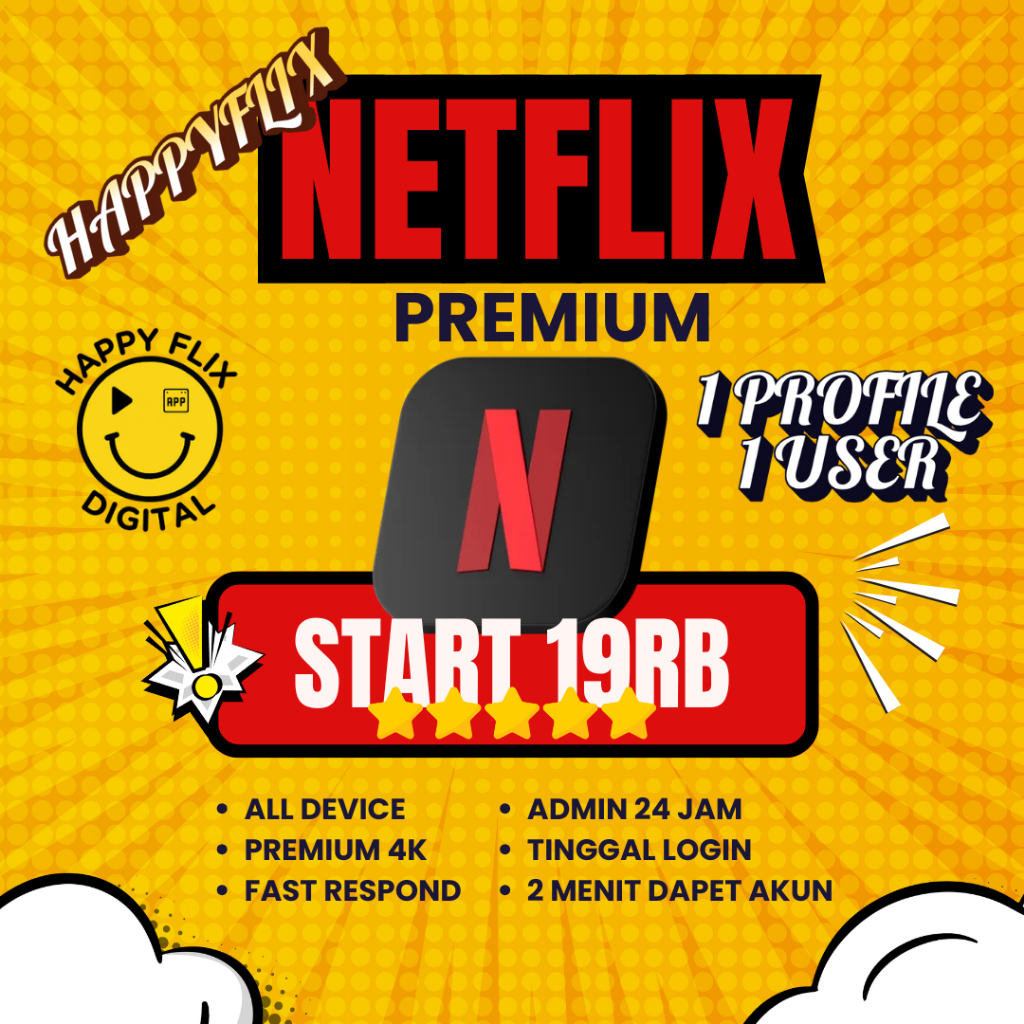 Jual NETFLIXXX PREMIUM UHD FULL GARANSI FAST RESPOWN 24JAM | Shopee ...