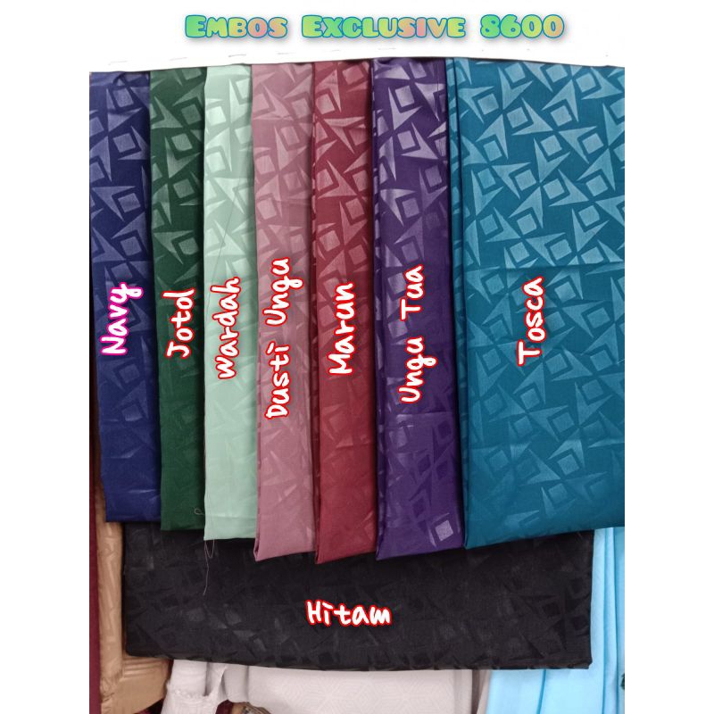 Jual Kain Bahan Embos Exclusive 8600 Wolfis Embos Premium Woolpeach ...