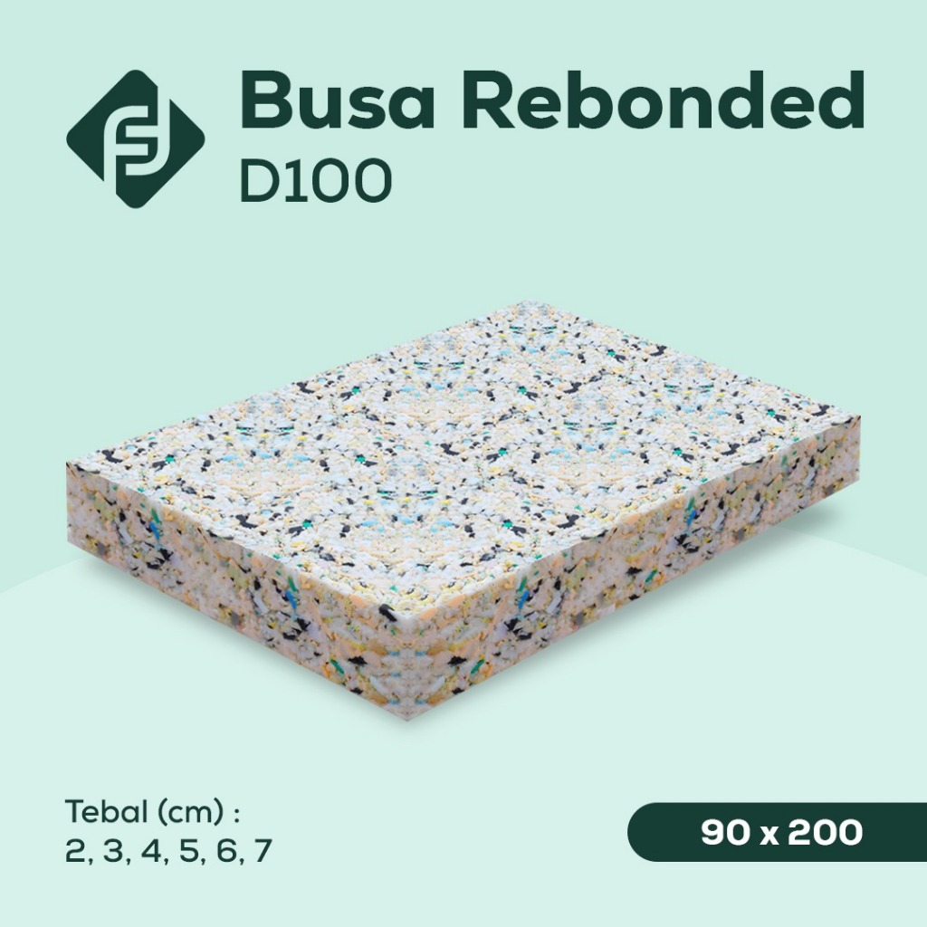 Jual Busa Rebonded Foam D100 Tebal 2–7 cm | Bahan Baku Premium 90x200 ...