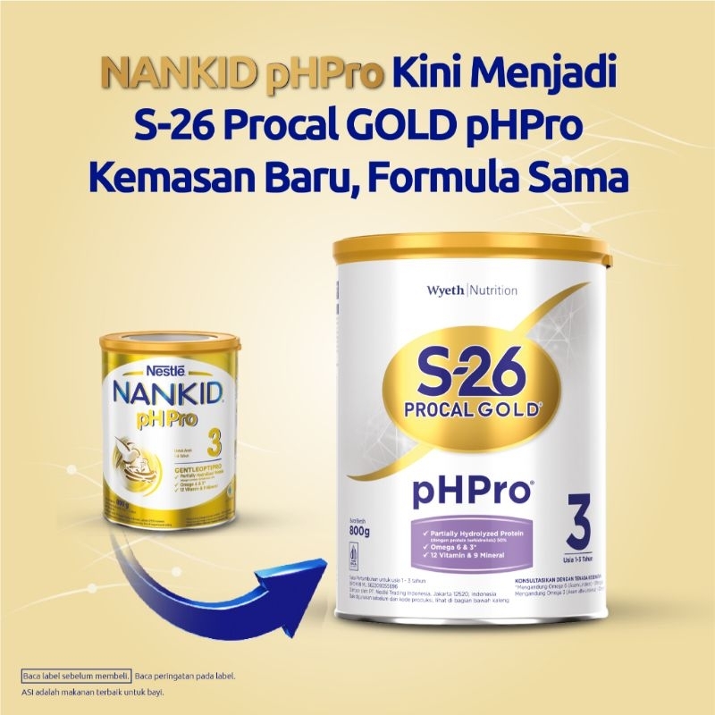 Jual S-26 Procal GOLD pHPro Tahap 3 800gr Susu Pertumbuhan Anak Usia 1 ...