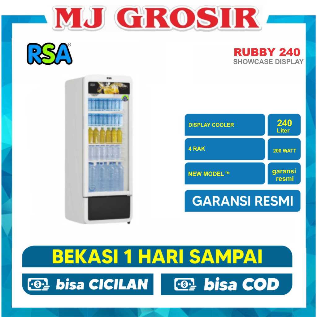 Jual SHOWCASE RSA AGATE 240 / RUBBY 240 / / SRS 225 4 RAK DISPLAY ...