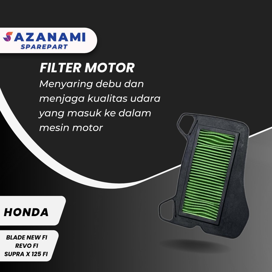 Jual FILTER UDARA MOTOR HONDA BLADE NEW / BLADE INJECTION / REVO FI ...