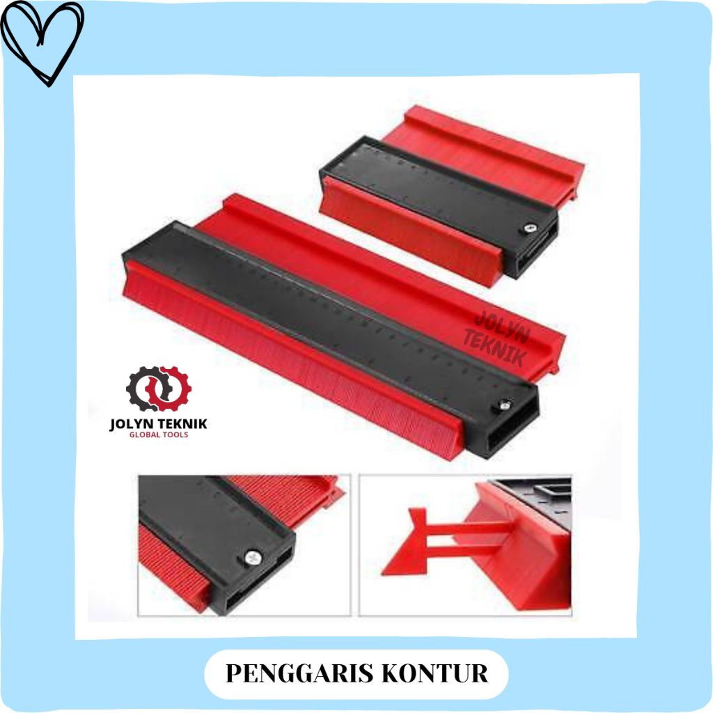 Jual PENGGARIS KONTUR ALAT UKUR PERATA UBIN KERAMIK UKURAN 5 6 10 INCH ...
