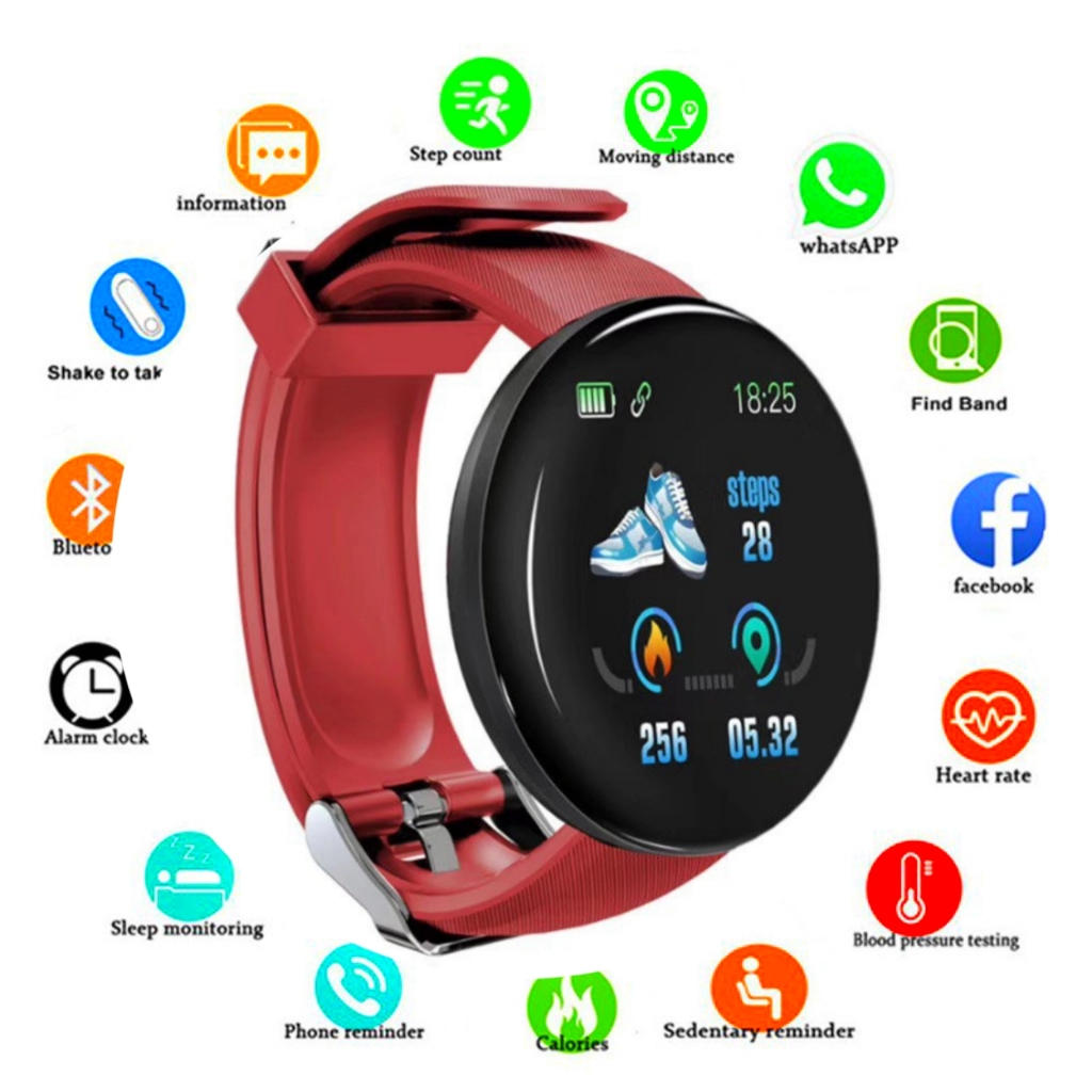 Jam Tangan Hp Android Upgrade Series Smartwatch V8 D18 Healty Pintar New Control - foto 2
